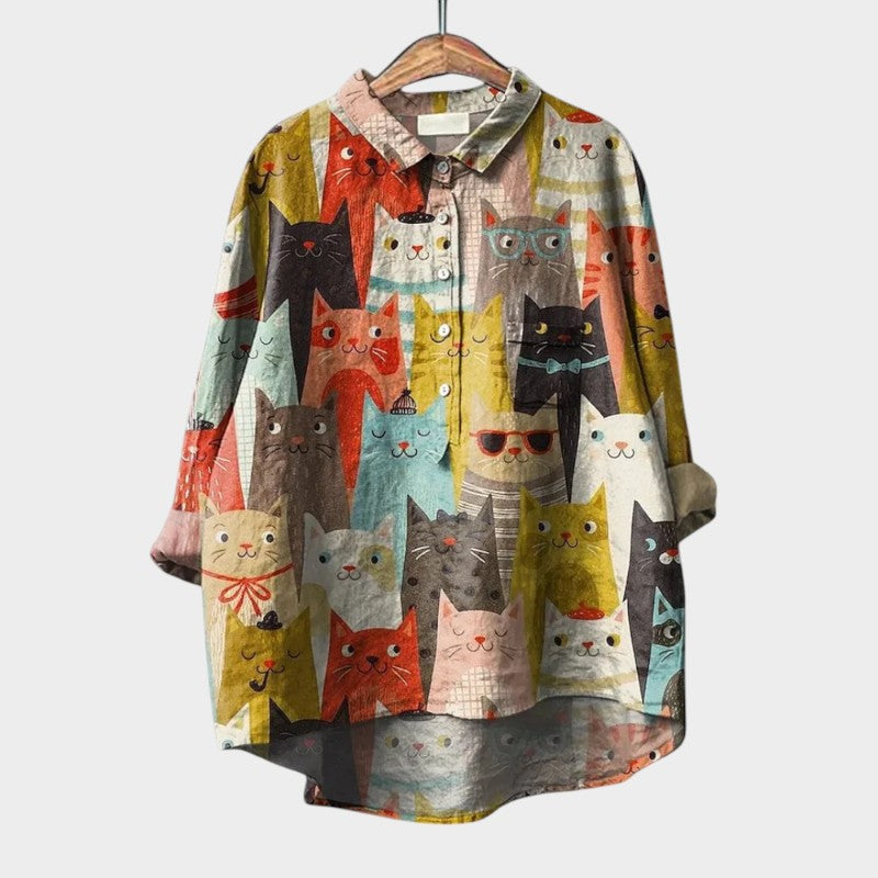 Astrid | Premium Blouse with Lace Trim