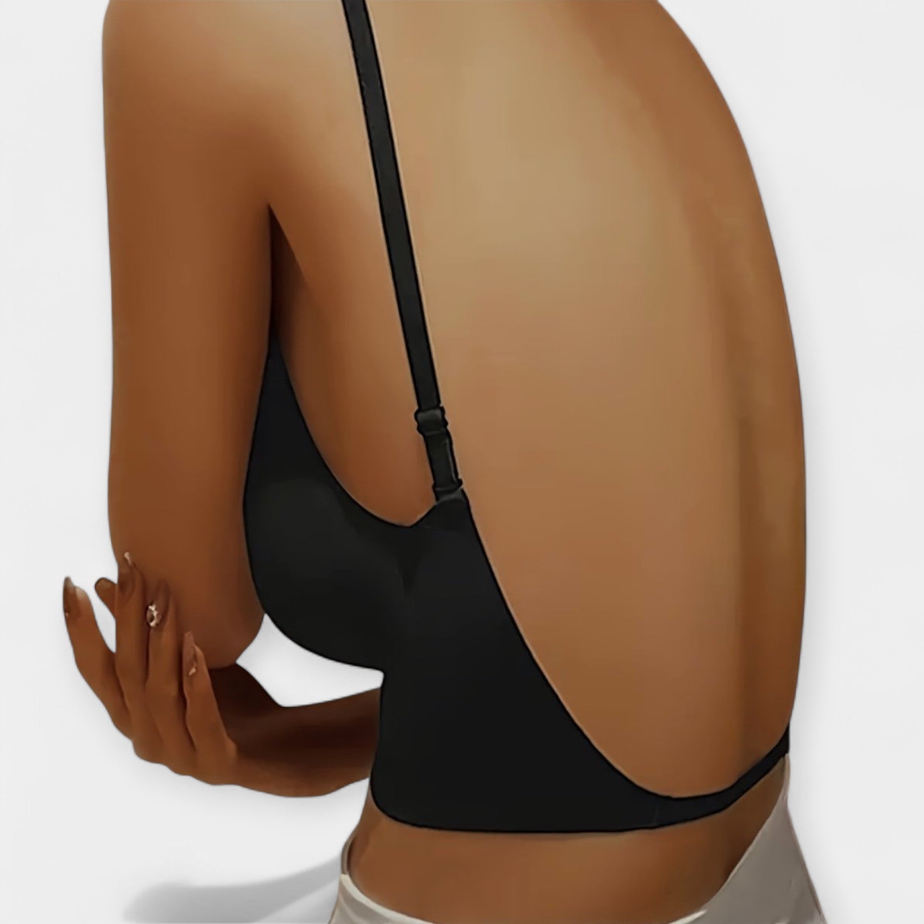 Wireless Bra with Open Back