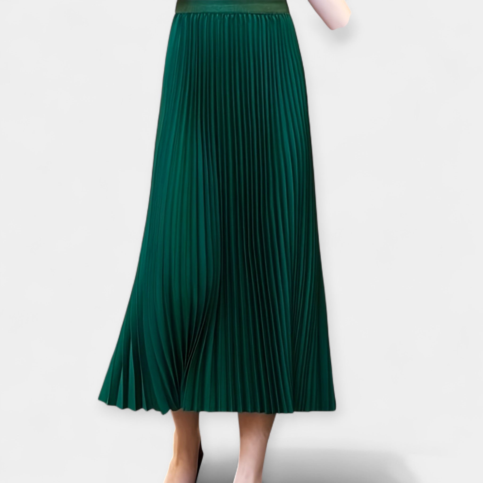 Long Pleated Skirt