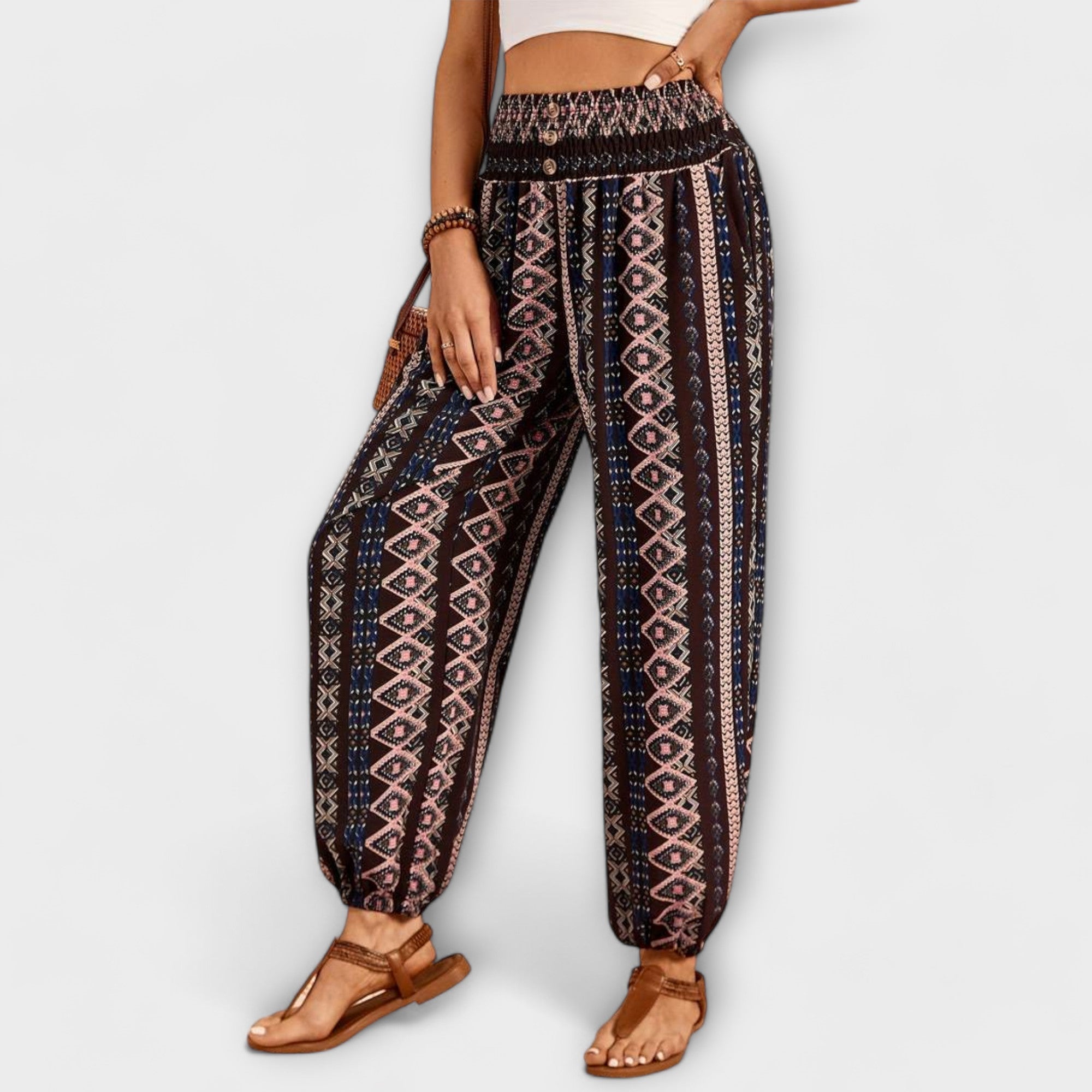 Pants with Ethnic Print