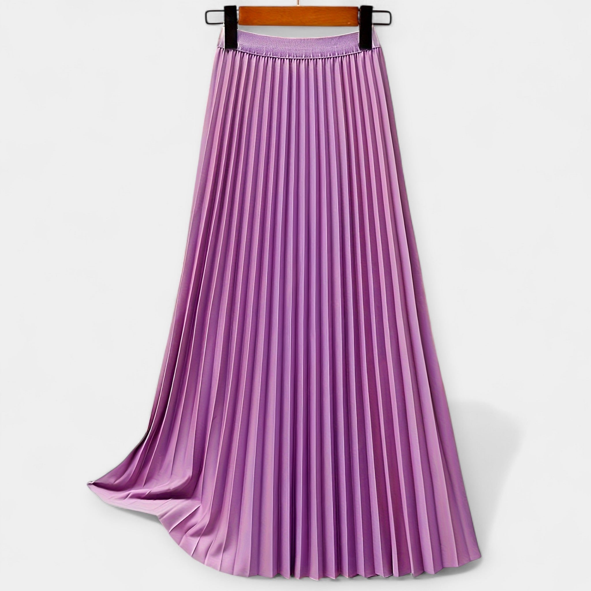 Long Pleated Skirt