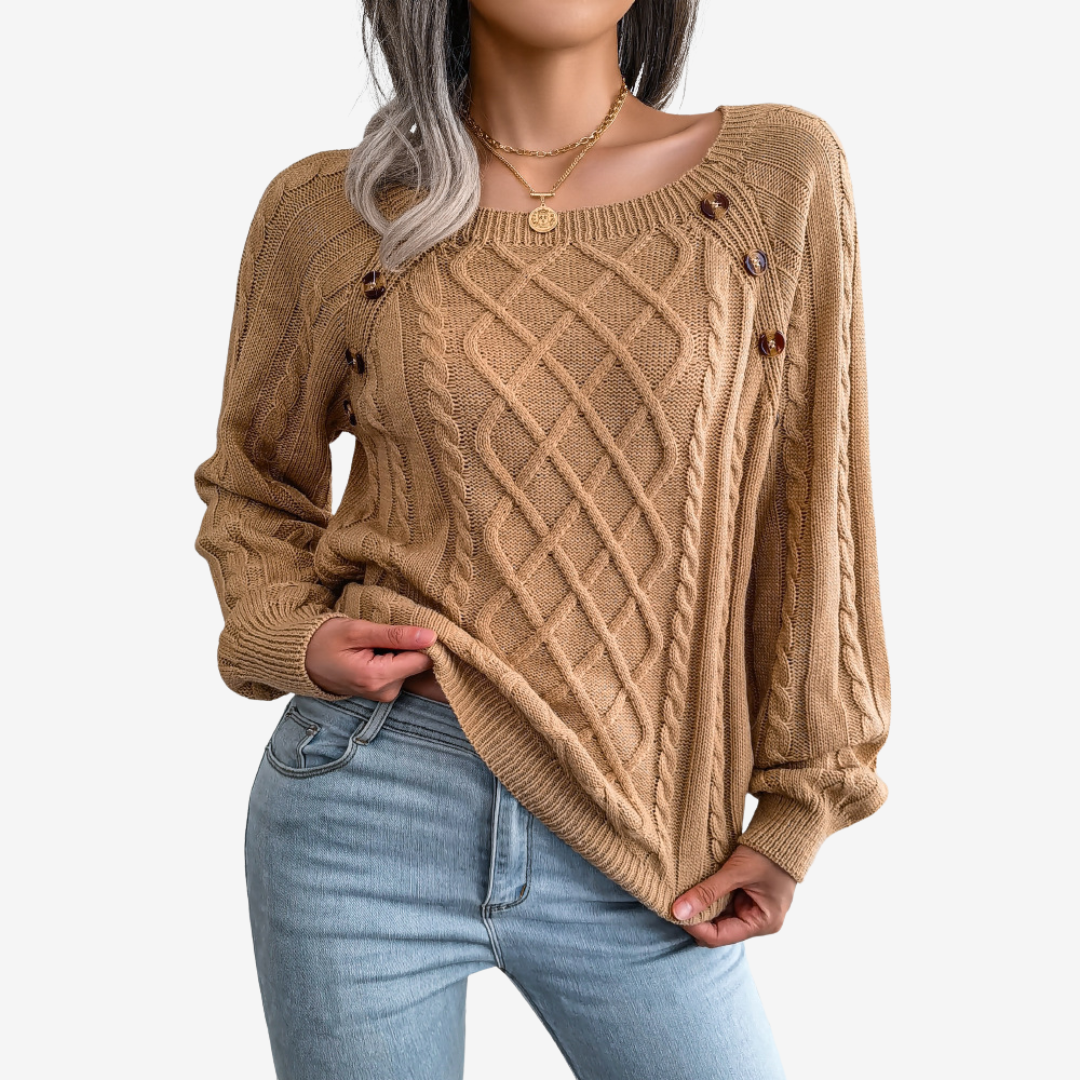 Meli™ Button Detail Sweater