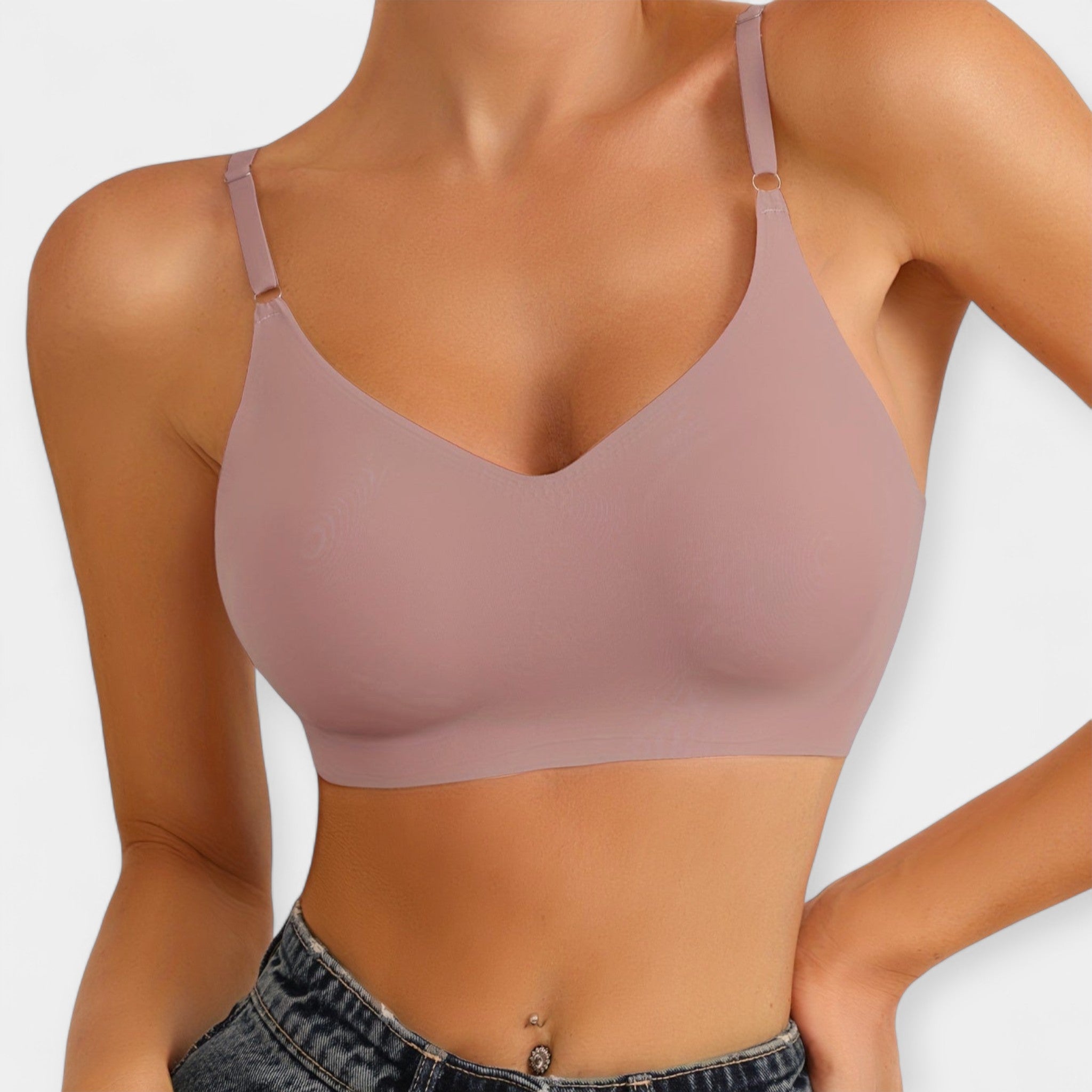 Wireless push-up bra