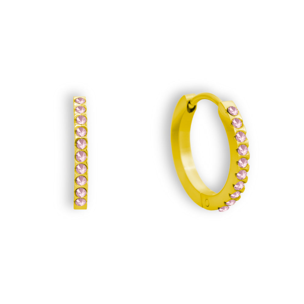 Hoop Earring with Zirconias