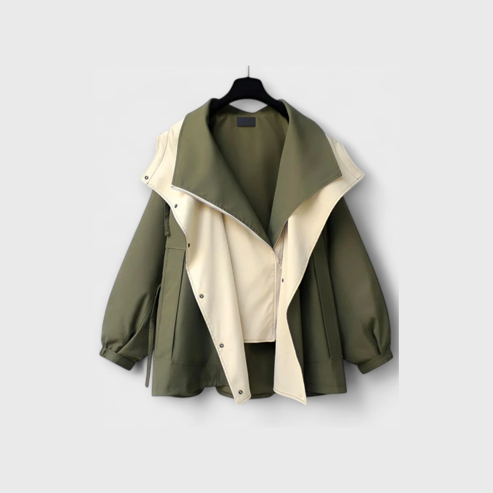 Trench Coat with Waterproof Feature