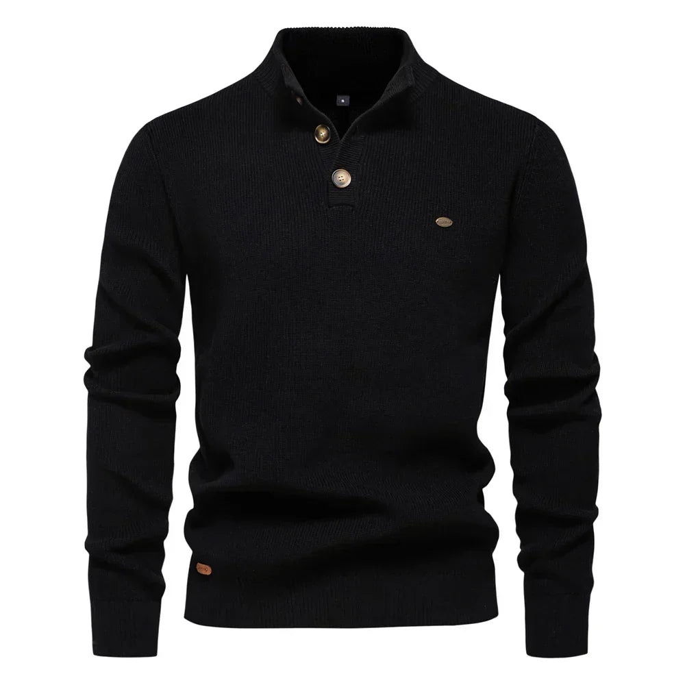 Konrad | Stylish Men's Sweater with Button Design