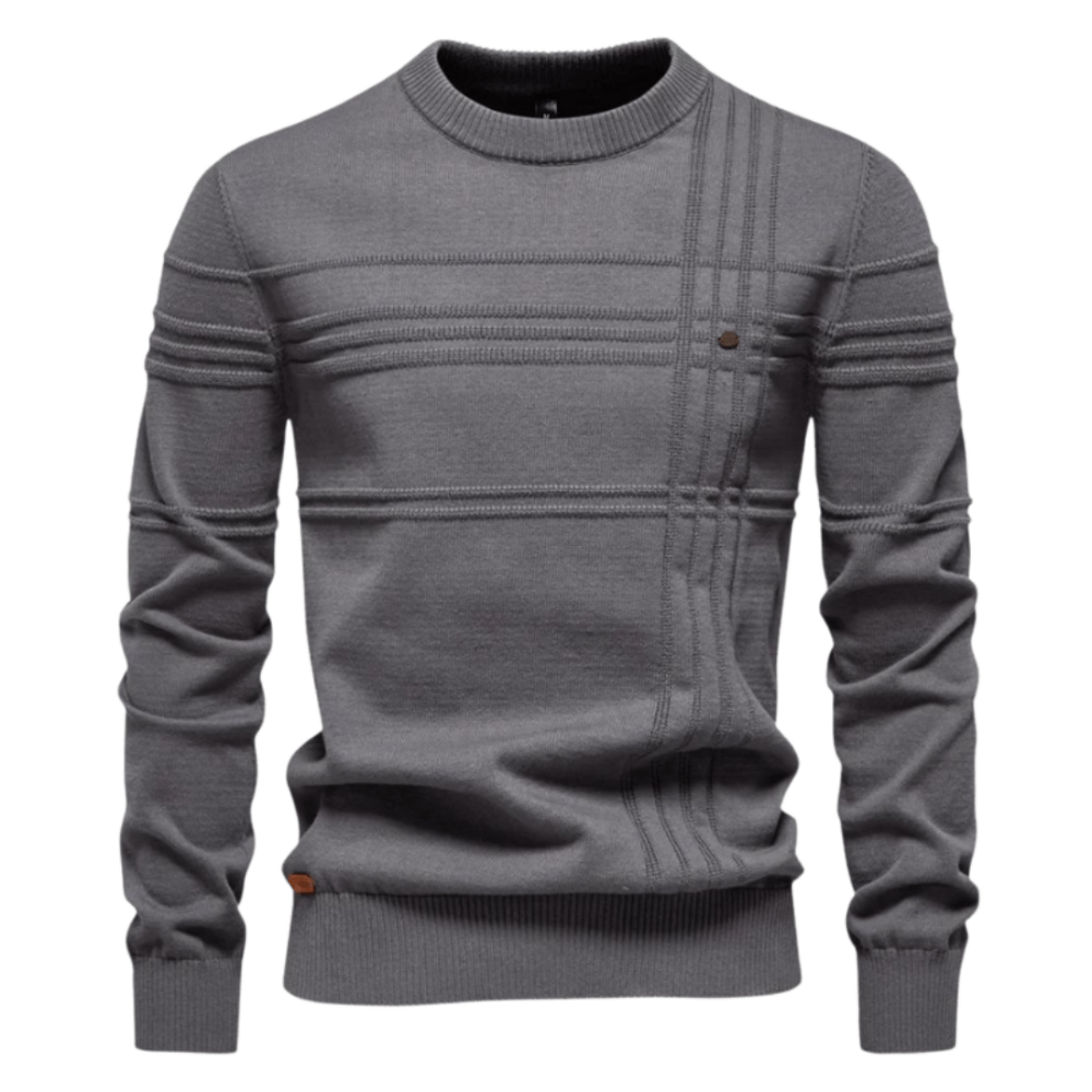 Burkhard | Stylish men's pullover with check design