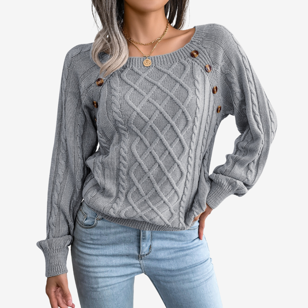 Meli™ Button Detail Sweater