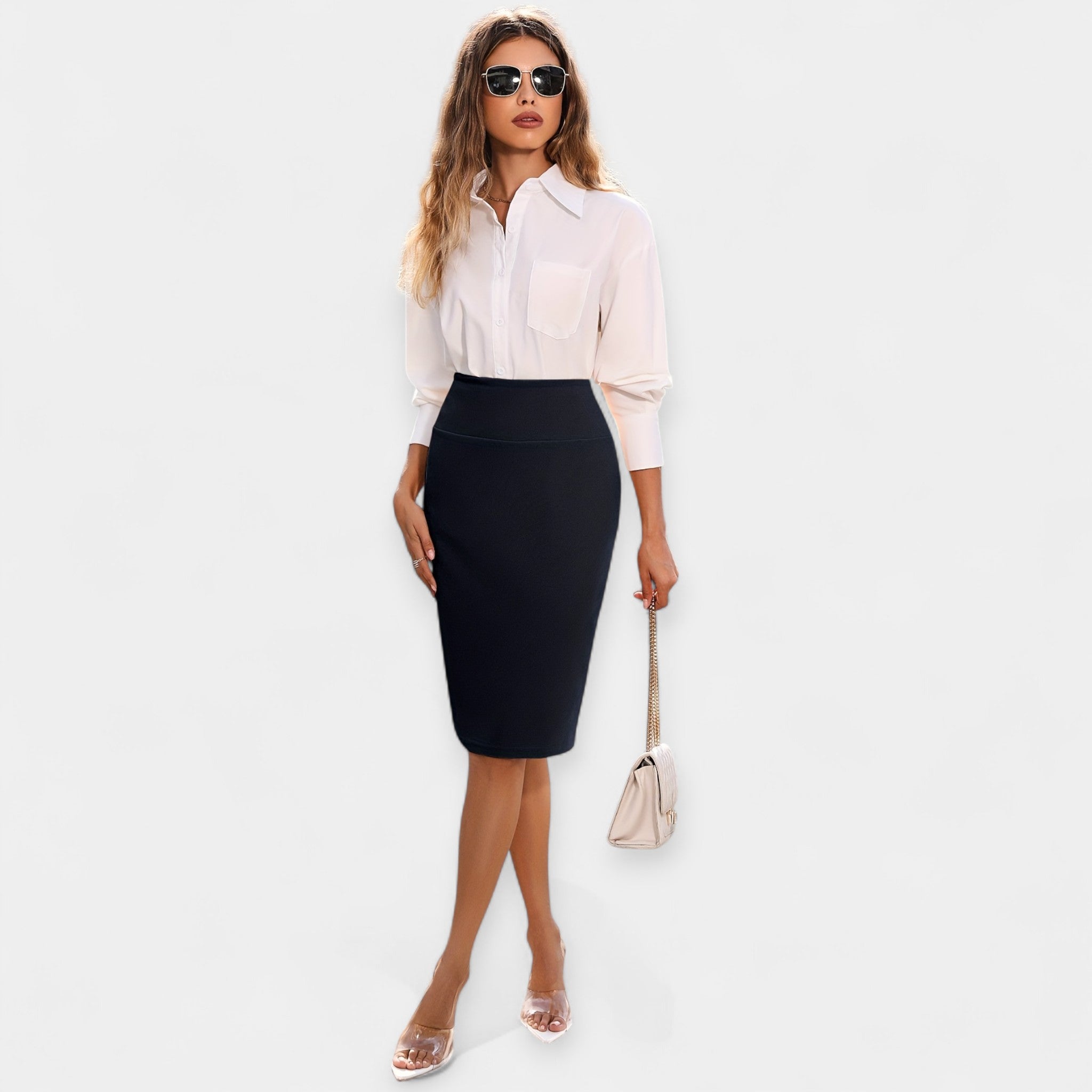 Practical and Elegant Midi Skirt