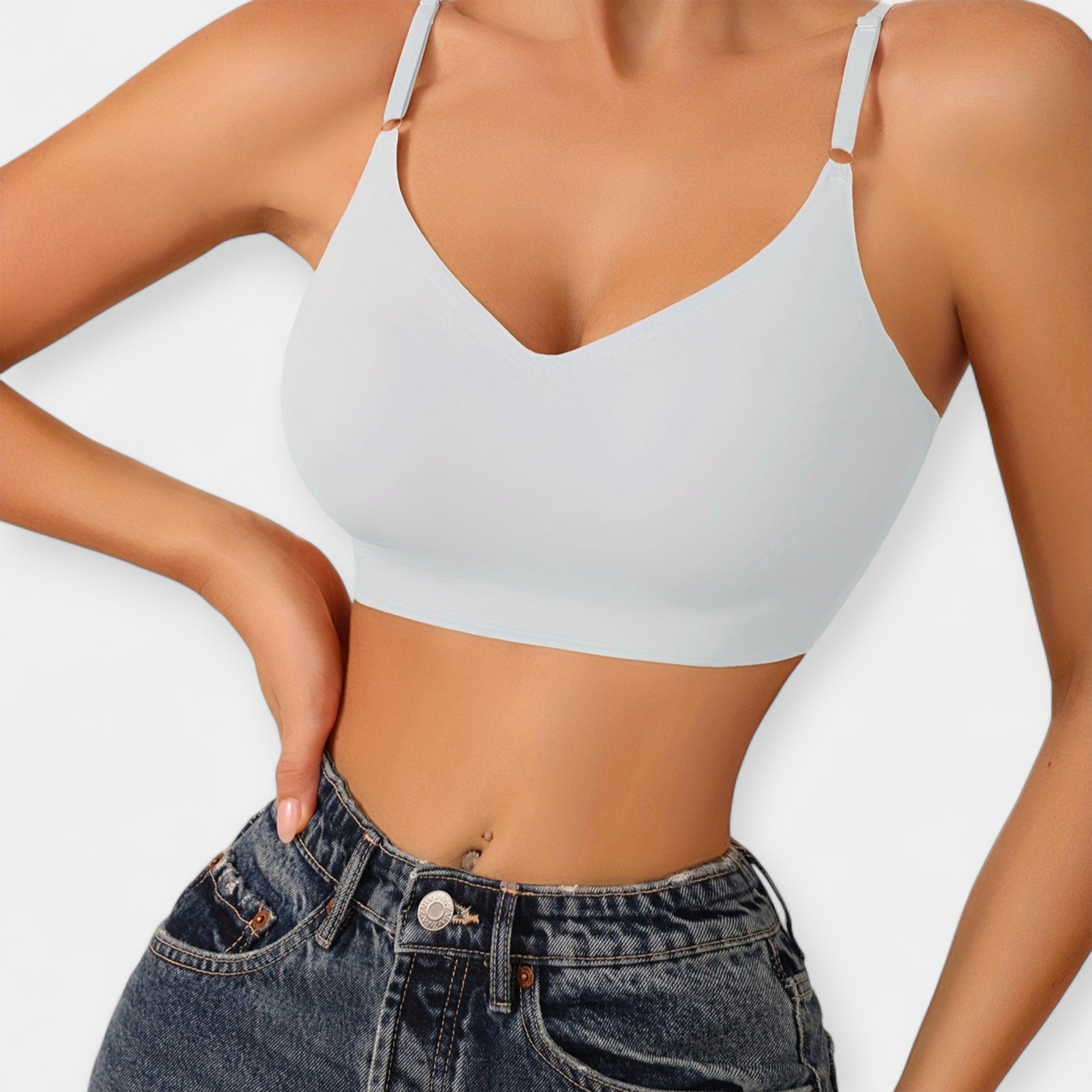 Wireless push-up bra