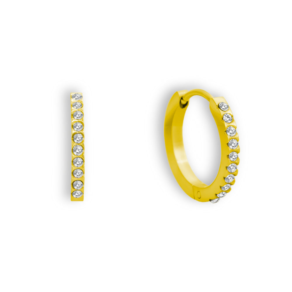 Hoop Earring with Zirconias