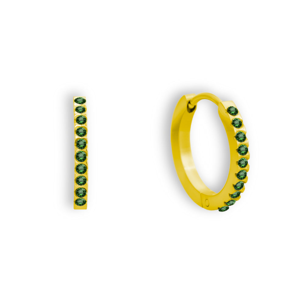 Hoop Earring with Zirconias
