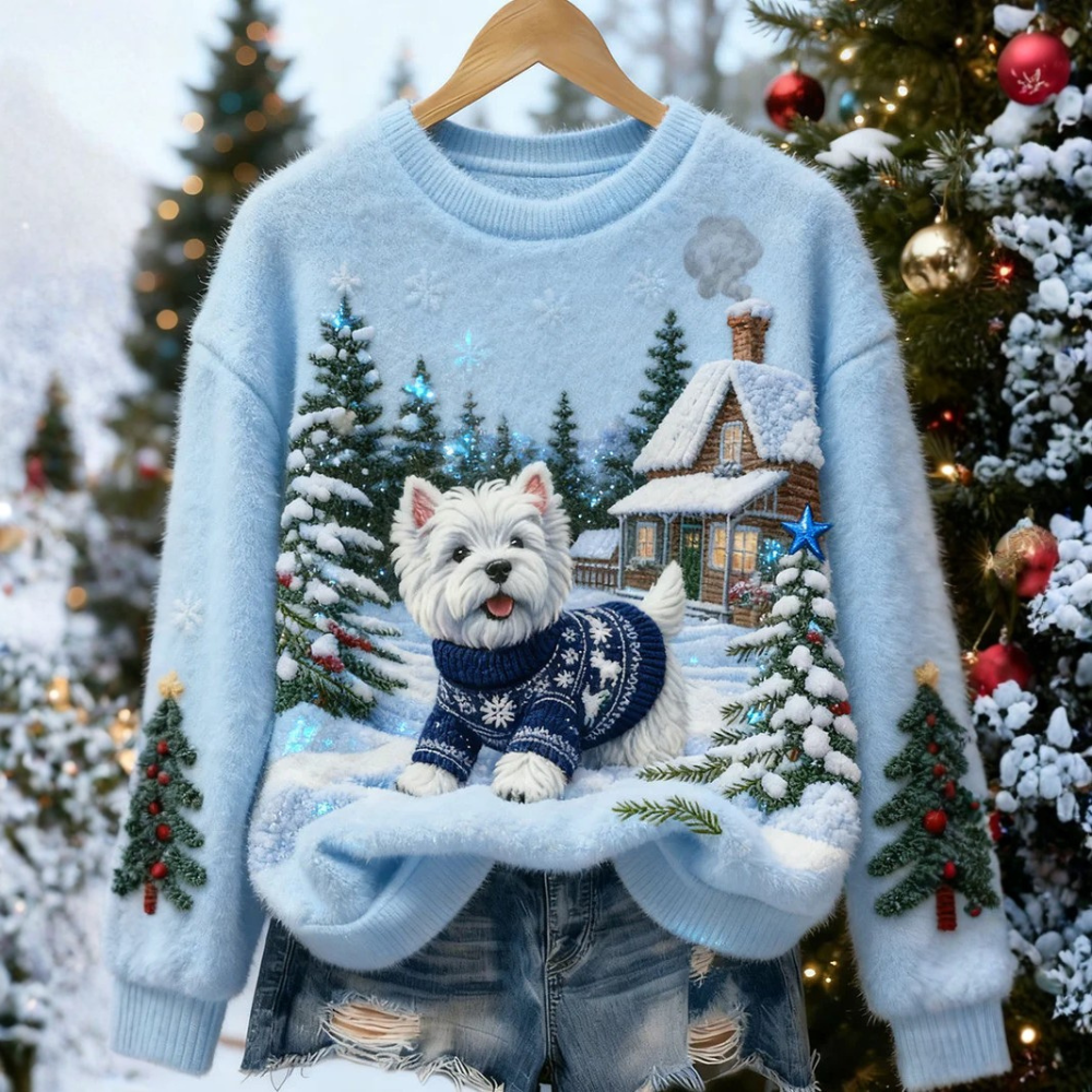 Lucia - Retro Animal Flannel Casual Top for Ladies