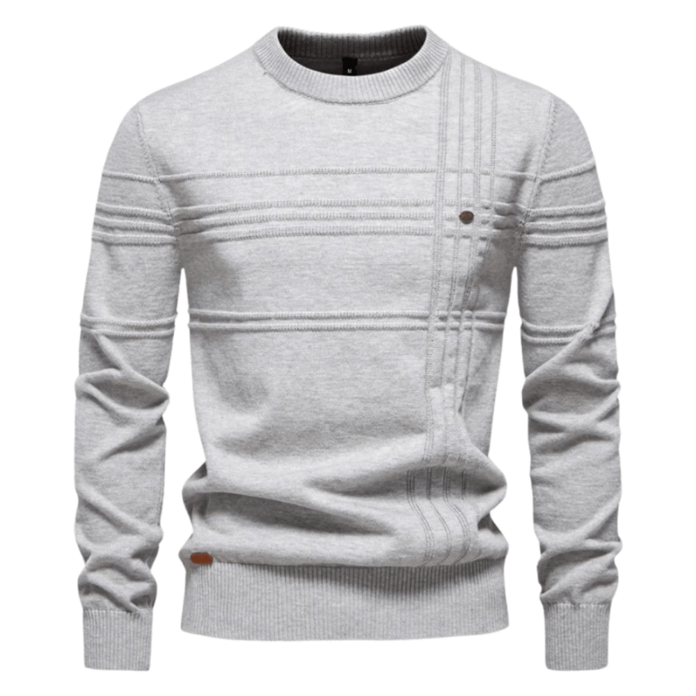 Burkhard | Stylish men's pullover with check design