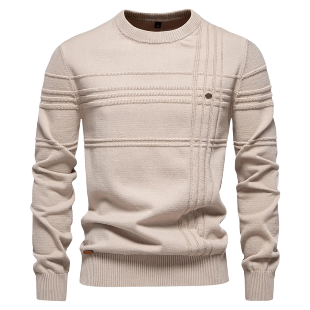 Burkhard | Stylish men's pullover with check design