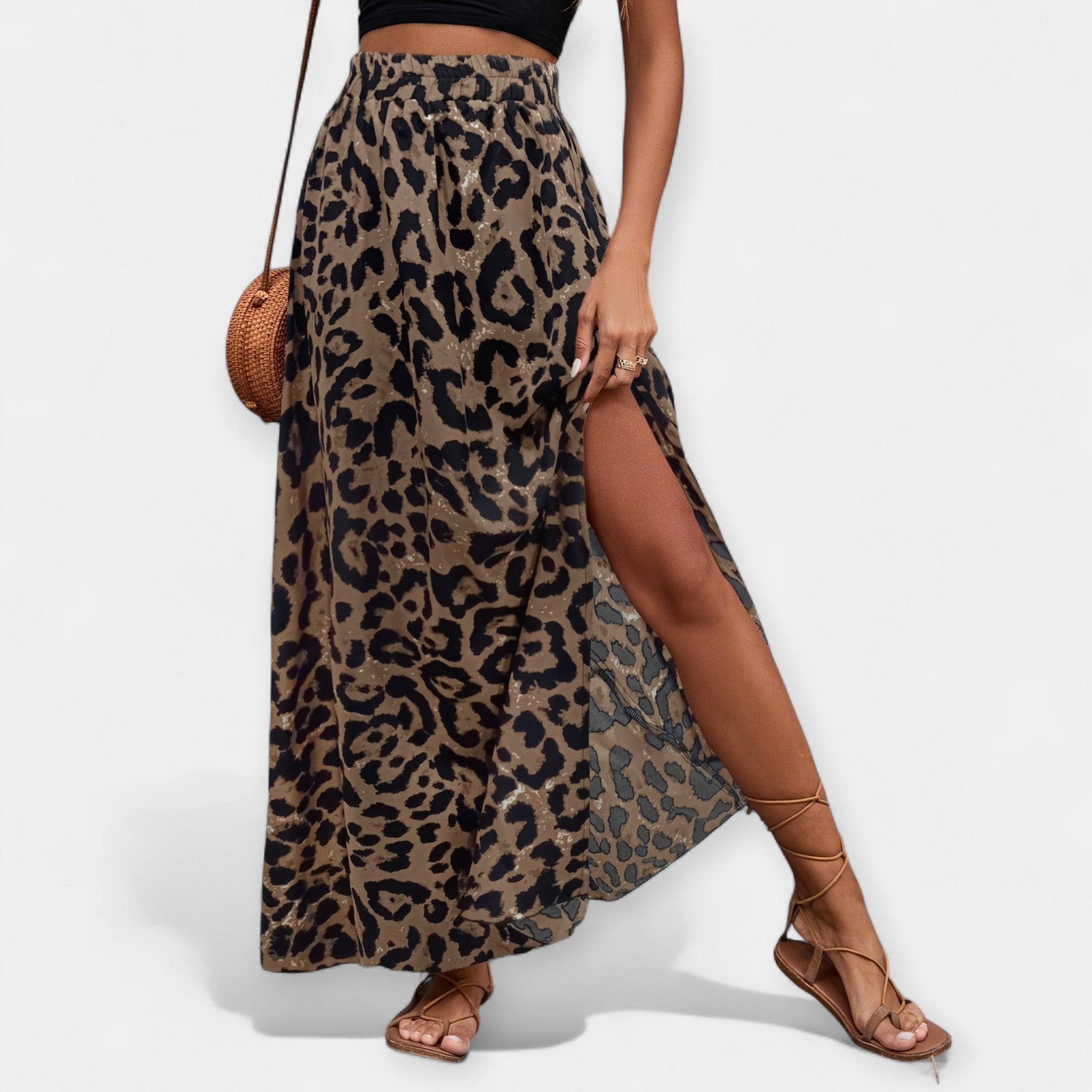 Midi Skirt Animal Print
