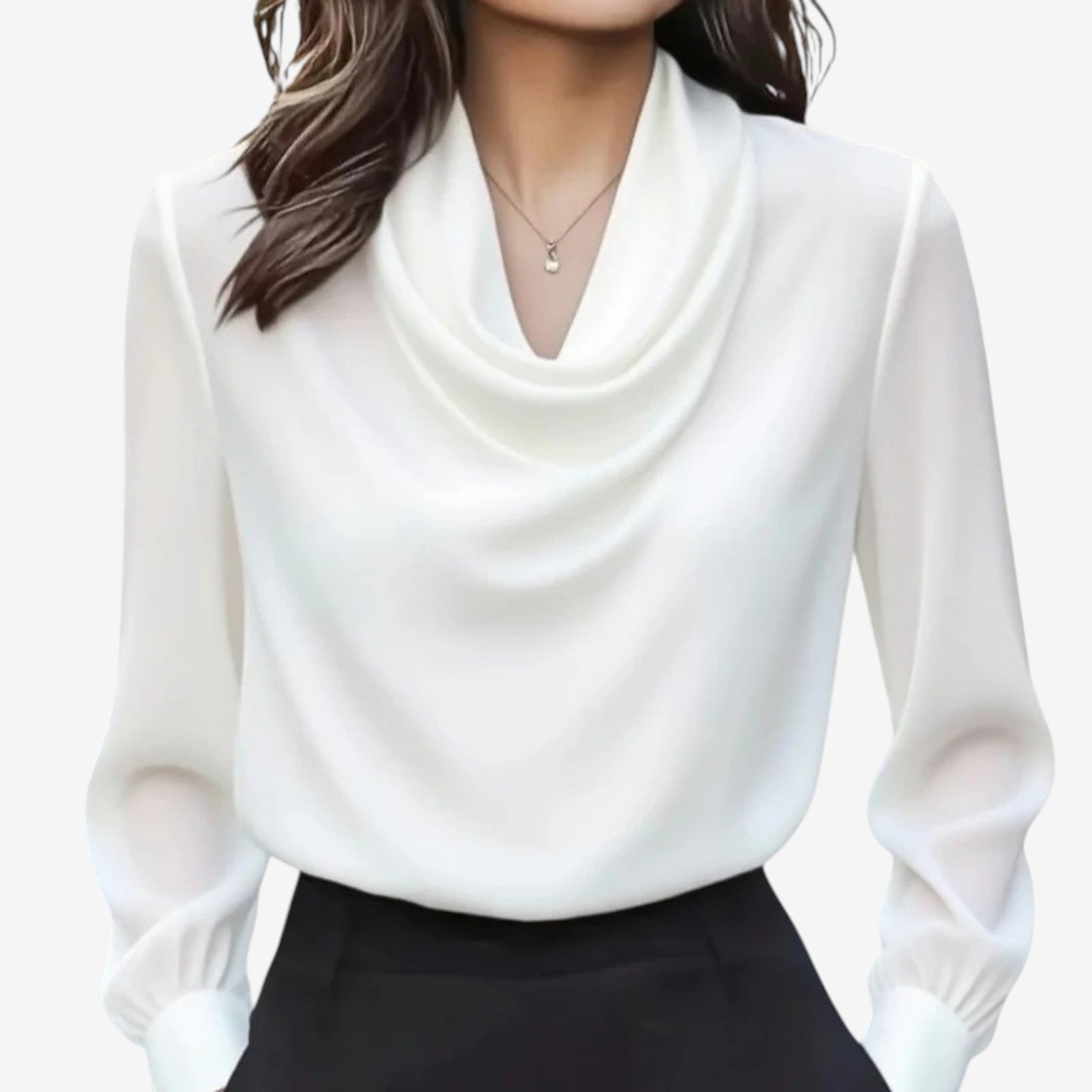 Katia™ Draped Collar Blouse